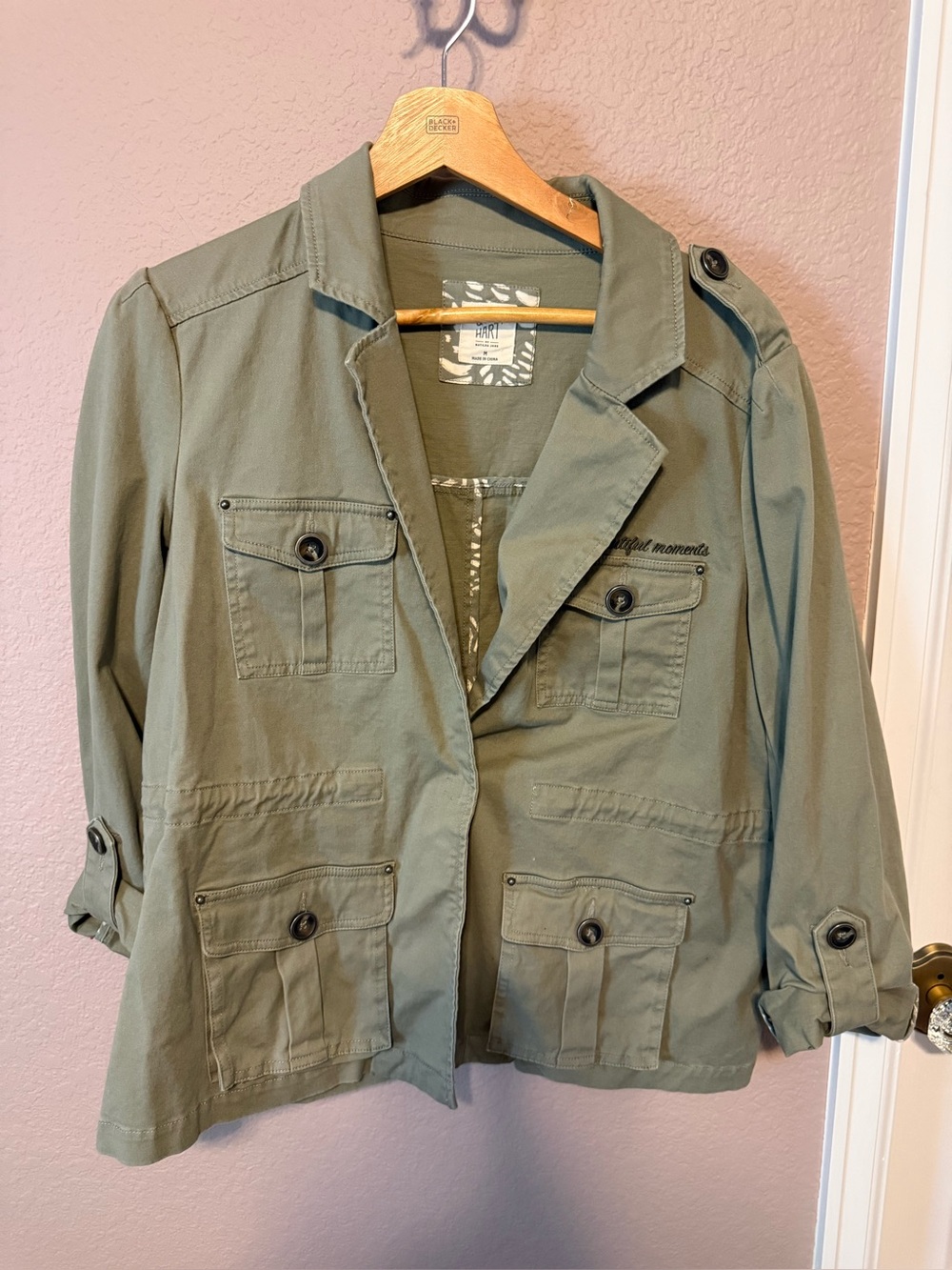 Good Hart Olive Utility Jacket - Women’s Lightweight Field Coat